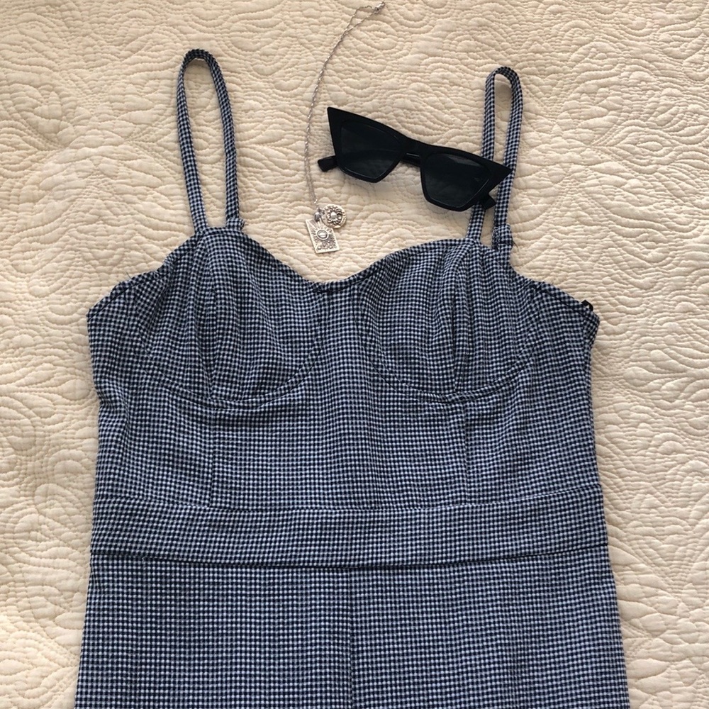 Honey Punch Gingham Jumpsuit